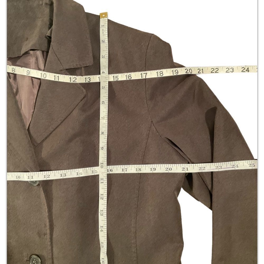 ANNE KLEIN Women’s Dark Green Insulated Long Raincoat Long Sleeves Coat Size 10 - Picture 12 of 16
